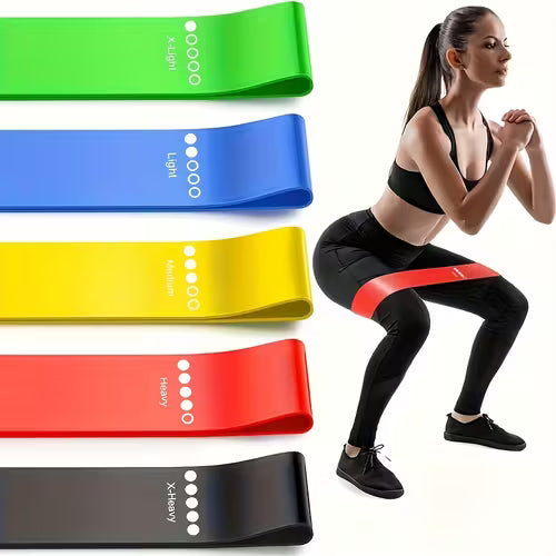 Sports Resistance Belt 5pcs Random Color/Professional