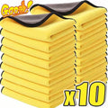 10pcs Premium Microfiber Car Cleaning Cloths - Super