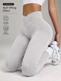 Women's New Washed Waist-Cinching Tight Leggings