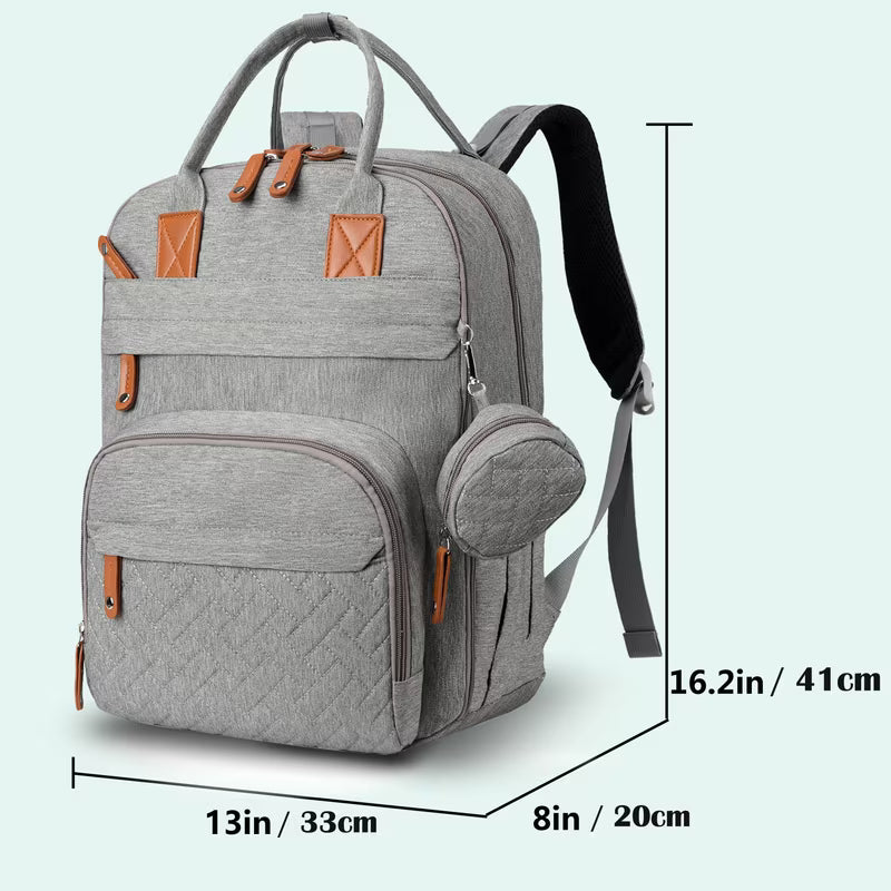 Lamroro Diaper Bag Backpack | Multifunction Travel