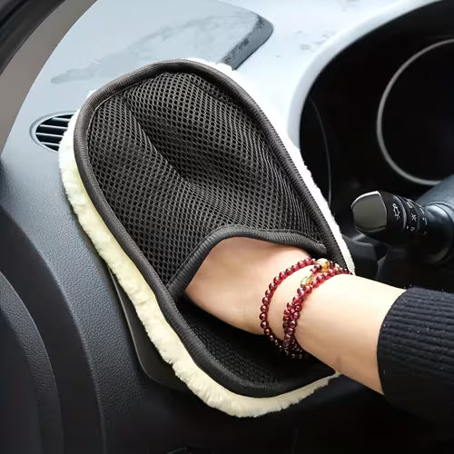 3pcs Car Wash & Home Cleaning Gloves Set - Wax