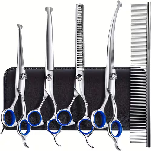 7pcs Dog Grooming Scissors Set/Stainless Steel Pet