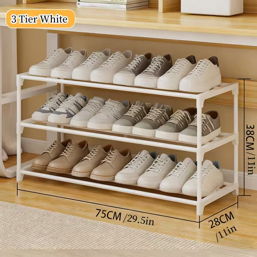 1pc 2/3-Tier Shoe Rack - Shoe Cabinet - Wide/Narrow