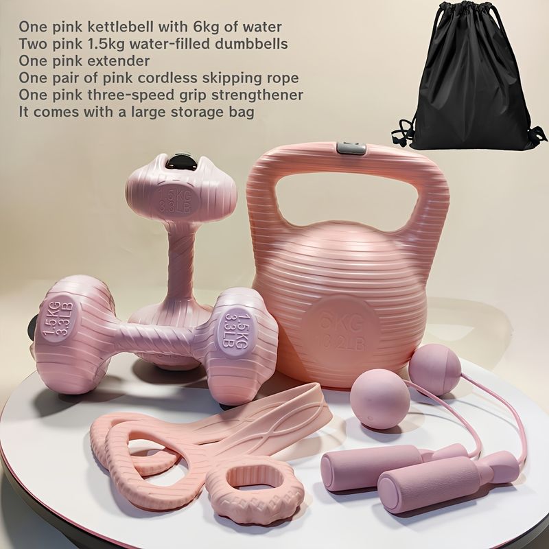 5pcs Yoga and Fitness Set: Home Fitness Kit with