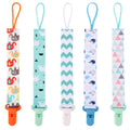Cute Cartoon-Patterned Pacifier with a Chain to