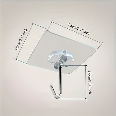 2pcs Heavy-Duty Self-Adhesive Towel Hooks Suitable for