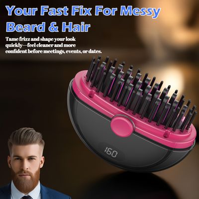 Portable Cordless Beard & Hair Grooming Brush