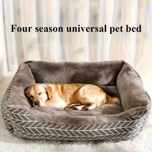 Fashionable Plush Dog Bed