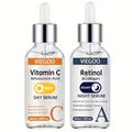 1pc/2pcs Day & Night Vitamin C+Retinol Serum Duo
