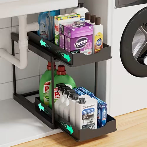 Two-Tier Under Sink Storage Rack