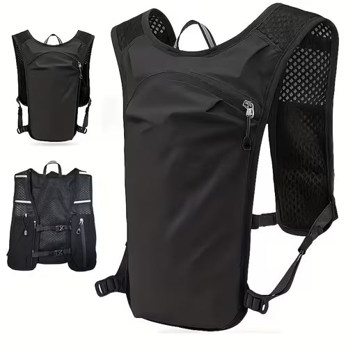 1pc Solid Color Running Vest | Multi-Functional Large