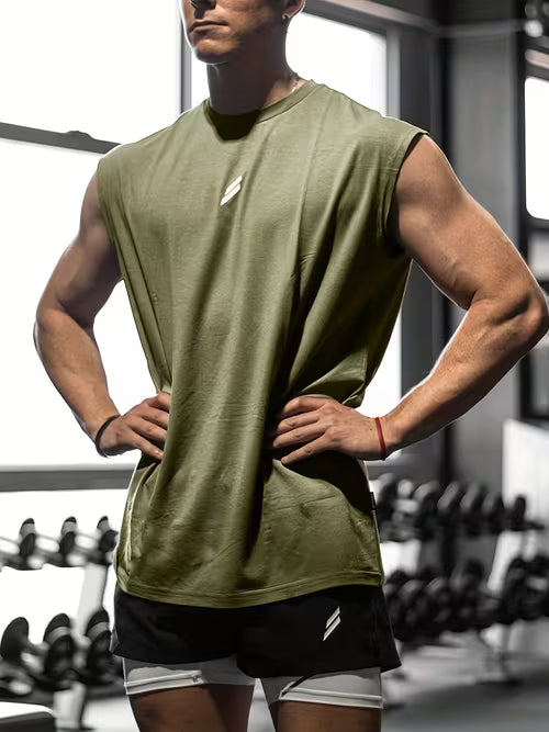 New Men's Summer Fitness Top / Quick-Drying Breathable