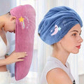 1pc Women's Super Absorbent Quick-Dry Hair Towel Cap