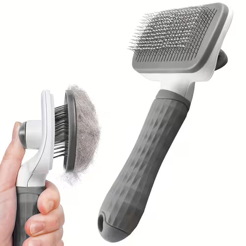Pet Cleaning 2pcs Set One-Button Self-Cleaning Pet Comb