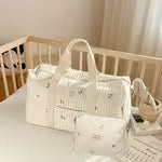 2pcs White Bear Bag Set/Mom's Travel Essential Large