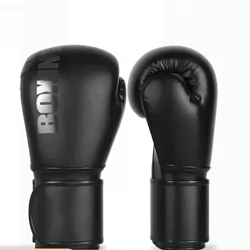 Professional Boxing Gloves 8/12oz Black Adult Training