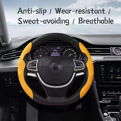 PU Leather Steering Wheel Cover