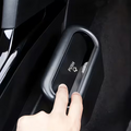 Double-Compartment Car Trash Can with Lid