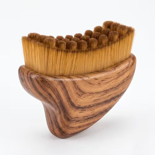 Wood-Grain Lymphatic Brush And Makeup Tool