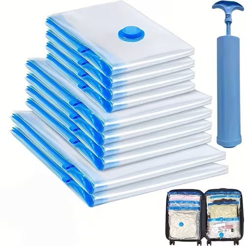 7pcs Vacuum Compression Storage Bag Set with Portable