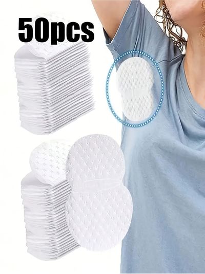 50pcs Underarm Sweat Pads: Disposable