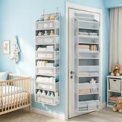 6-Story Foldable Door Storage Rack