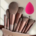A Widely Used Set of Makeup Brushes Featuring Soft