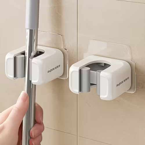 2-Pack Wall-Mounted Mop and Broom Holder