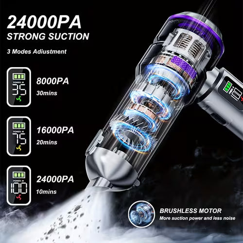 QILIEASY: 100W High-Power Cordless Handheld Vacuum
