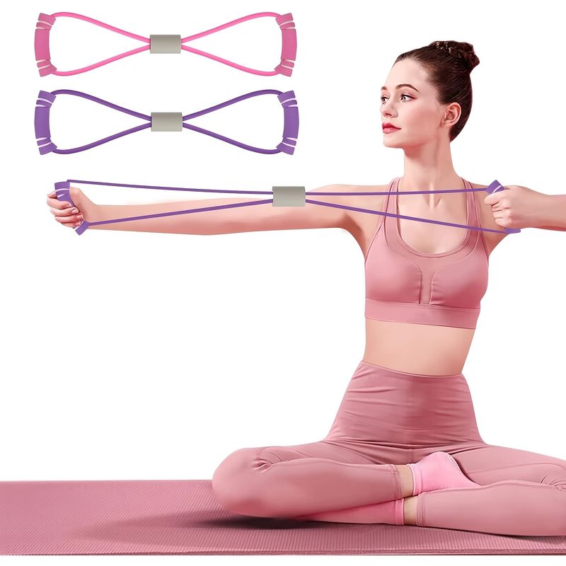 2pcs Figure-8 Resistance Bands