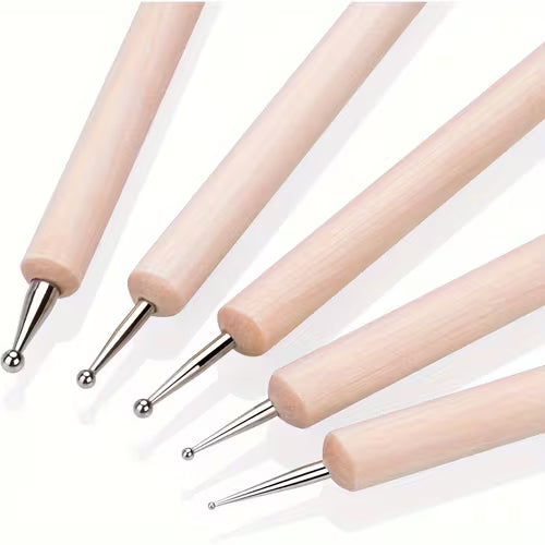5-Piece Dual-Ended Nail Art Dotting Tools Set