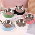 1pc Small Pet Stainless Steel Feeding Bowl
