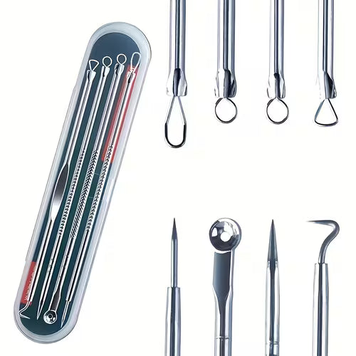4pcs Light Beige Face Cleaning Hook | All-Season Pore