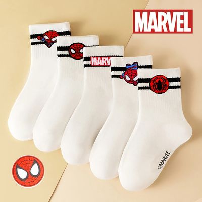 Marvel 2/5/10 Double Cartoon Character Spider-Man Socks