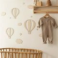 13pcs Nordic Style Wooden Hot Air Balloon Cloud Star