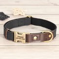 Custom Engraved Synthetic Leather Dog Collar | Soft