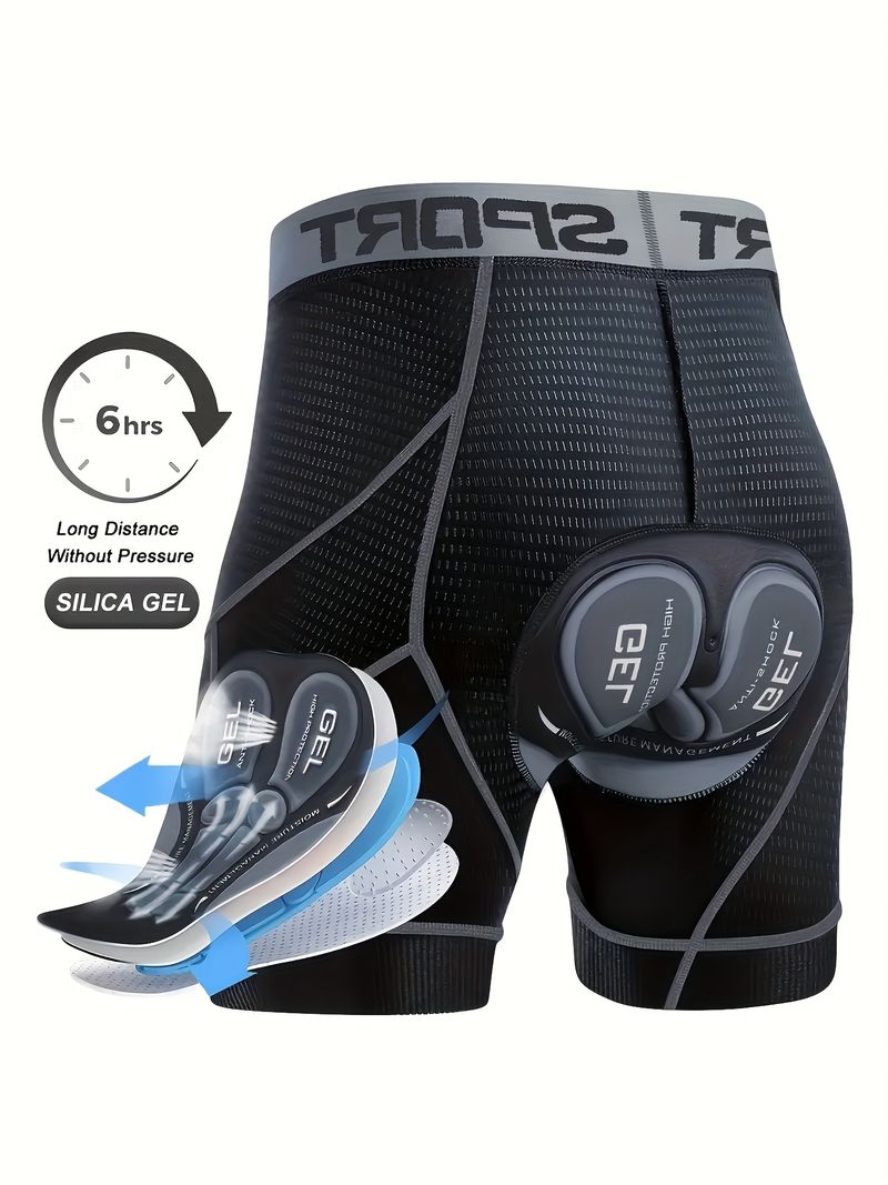 Men's 5D Mesh Riding Shorts Casual Elastic Breathable