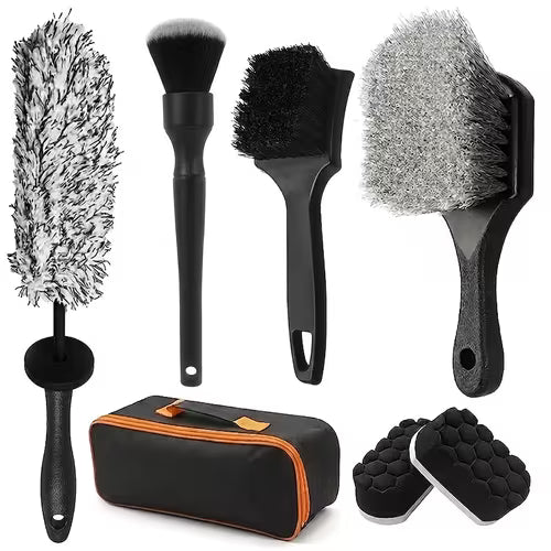 7pcs Car Wheel Hub Brush Set