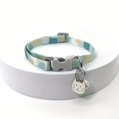 1pc Adjustable Cute Cat Collar with Bell | Colorful