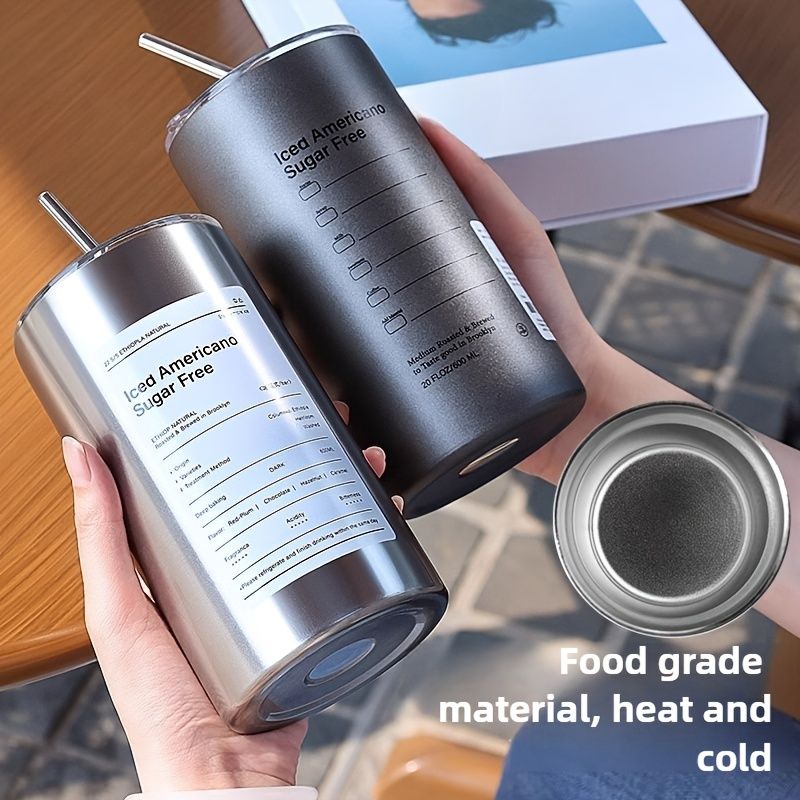 A 600Ml/20Oz Double-Walled Insulated Stainless Steel