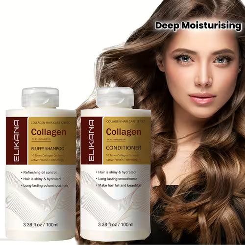 2pcs Collagen Set - Enriched Shampoo and Conditioner