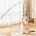 Interactive Cat Feather Toy with 3 Replacement