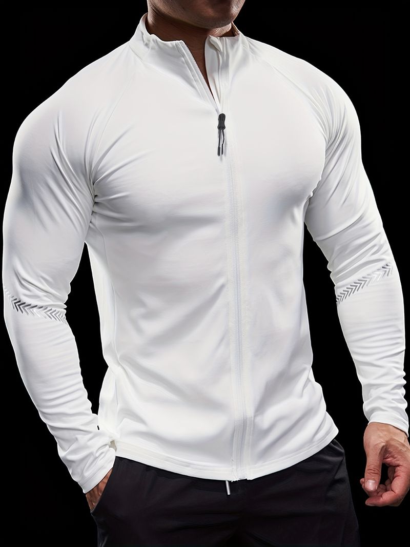 Men's Ultra-Breathable Long Sleeve Jacket - Quick-Dry
