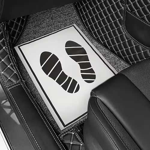 15 Pack Disposable Square Paper Car Floor Mats