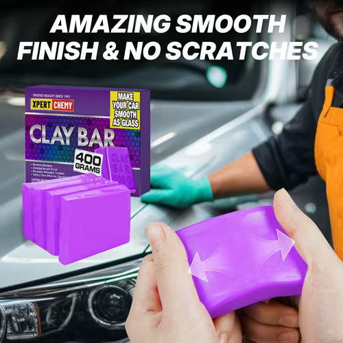 XPERTCHEMY® 4-Pack 4x100g Purple Car Clay Bar Kit