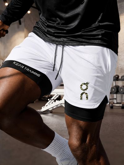 Men's Fitness Sports Double-Layer Shorts