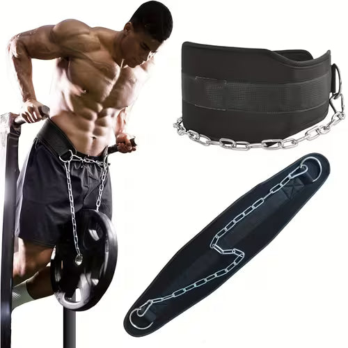 Zokani Dip Belt with Chain Supports Weights Up to