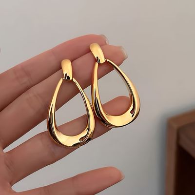 Elegant Vintage-Inspired Geometric Zinc Alloy Dangle