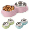 Pet Dual Bowl Feeder and Waterer