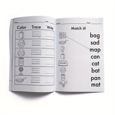 1pc Educational Activity Book Learn Words for